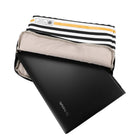 Vangoddy Luxe Series 17" Laptop Sleeve - Striped - Green-Carry your device in this sleeve conveniently and safely, inside your briefcase, purse, or backpack