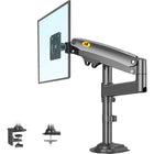 North Bayou H100 Single Monitor Full Motion Mount - 17"-30" - Black-Wider and longer arm fits most monitors from 17''-30'' in the market, with load capacity from 4.4~ 26.4 lbs (2-12KG), Designed for deep or Shallow Desktops, Provides the viewer with positioning his display for maximum ergonomic comfort to relieve eye, neck, and back strain in daily work