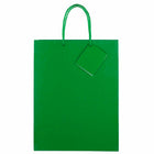 Jam Paper Glossy Gift Bags with Rope Handles - Large - 10" x 13" - Green - 3 Pack-Quantity: 3 per Pack