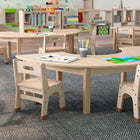 Flash Furniture - Table d'activites demi-lune Bright Beginnings de qualite commerciale en bois pour salle de classe (MKME088013)-Assemblage en 20 minutes ou moins