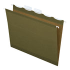 Pendaflex Reinforced Ready-Tab Standard Green Hanging Folders - Letter Size - 25 Pack-Ready-Tab letter-sized hanging folders have 5 built-in tabs for faster file setup