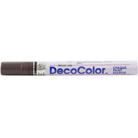 JAM Paper Marvy Uchida Opaque Paint Markers - Broad Point - Dark Brown-These versatile Paint Markers can be used to brighten up any surface or project! Ink is permanent and goes on smooth.