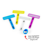 Hand2Mind FingerFocus Highlighter - Small Group Set - Multicolor - 6 Sets-Enables following along with texts or images using the finger-pointing method