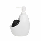 Umbra Joey Ceramic Soap Pump Scrubby, White (330750-660)-Easy to fill, multi-functional soap pump with storage for your scrubby