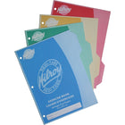Hilroy Redi-Tabs Exercise Book, 3 Hole, 10-7/8" x 8-3/8", 40 Pages, 4 Pack-Redi-Tabs stitch books with tab built into lightweight cover