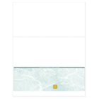 Deluxe Bottom Laser Cheque Green with Gold Hologram, French, 8.5" x 11", 500 Pack-Laser cheque with hologram