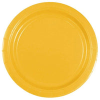 JAM Paper - Assiettes de fête rondes en papier - Petites - 7 po - Jaune - Paquet de 50-Couleur : jaune | Associez facilement le thème de votre fête avec des assiettes colourées