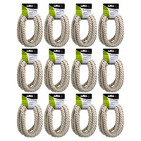 Time 4 Crafts 10mm Craft Rope, Pack of 12, 2m, White-Measurement: 6.5 ft. (2m) in length and 10mm in width