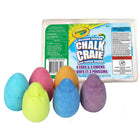Crayola Egg & Chick Chalk - 6 Pack-Sidewalk chalk eggs and chalk eggs with hatching chickens. These novelty chalk egg shapes are a springtime favourite and come in assorted popular colours.