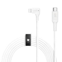 LOGiiX Piston Connect XL 90 USB-C to Lightning - 3M - White-Unleash fast charging with this ultra-durable 3M USB C to lighting cable