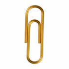 JAM Paper Colored Standard 1" Paper Clips - Gold - 2 Packs of 100-These colorful paperclips are great for organizing papers at home, school, or the office