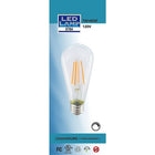 Northern Stars 84792 LED ST64, 7W, CoolWhite, 3000K Filament, Clear, 2 Pack-7W, 120V
