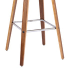 Armen Living Tyler 26" Mid-Century Swivel Counter-Height Bar Stool - Brown-360-degree swivel seat provides exceptional user mobility without compromising on aesthetics