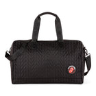 The Rolling Stones Iconic Collection Quilted Duffle Bag - Black-Duffle bag