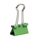 JAM Paper Binder Clips, Small, 19mm, Green Binderclips 5 packs of 25 (334BCGRg)-125 per pack