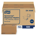 Tork Universal Xpressnap Interfold Dispenser Napkins - Natural - 12 Pack-Ideal for high-traffic establishments that care about cost in use