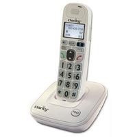 Clarity D704 DECT 6.0 40-dB Amplified/Low Vision Cordless Phone with CID Display - White-Noise level: 40 dB