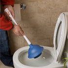 Vileda Toilet Plunger+ - White/Blue-Effectively releases toilet blockage