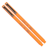 Marvy Uchida Fine-Tip Neon Felt-Tip Pen – Neon Orange – 2 Pack-Colour: Neon Orange