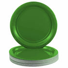 JAM Paper Round Paper Party Plates - Medium - 9 Inch - Green - 50 Pack-Size: 9" Medium | Perfect size for lunch, dinner & appetizers.