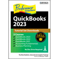 Individual Software Professor Teaches QuickBooks 2023 Tutorial Set [Digital Code]-Colourful graphics and professional narration assist learning