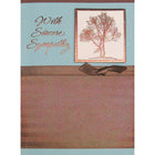 Rosedale 5-1/2" x 8" With Sincere Sympathy Greeting Cards And Envelopes, 6 Pack (19947)-Printed on premium uncoated card stock