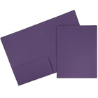 JAM Paper Premium Paper Cardstock Two Pocket Presentation Folders, Dark Purple, 12 Pack (5166613304dg)-Dark purple