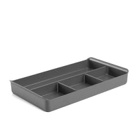 Poppin Drawer Organizer - Dark Grey-Fits perfectly within Poppin’s Stow 3-Drawer and Stow Mini File Cabinets