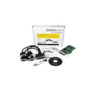 StarTech 4 Port PCI Express PCIe Serial Combo Card, 2 x RS232 2 x RS422 / RS485-This single PCI Express combo card is compatible with any serial device protocol (RS232, RS422, and RS485), allowing for communication with multiple devices over mixed protocols