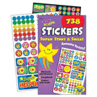 Trend Enterprises Sticker Pad, Super Stars & Smiles, 3690/Pack (T-5010)-Sticker pad to grab one's attention towards it