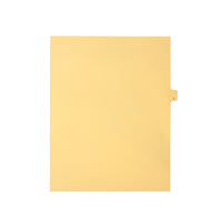 Mark Maker Legal Exhibit Index Tab Buff Single Tabs, 1/26h Cut, Letter Size, No Holes, Letter J, 25 Pack-Buff Single Tabs, 1/26th Cut
