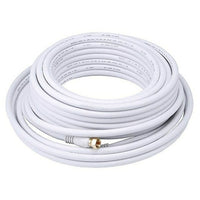 Digiwave 50' RG6 Coxial Cable, 0.8" x 6.3" x 6.3", White-Copper clad steel center conductor