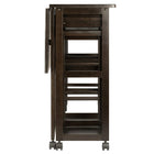 Winsome Wood Suzanne 3-Piece Set Space Saver (23330)-Solid wood in Smoke Finish