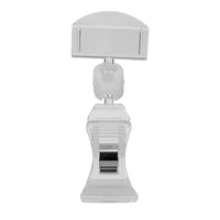 Eddie's Versa Clip Sign Holder - 2.75" L - Clear - 25 Pack (130651-25)-Versa Clip Sign Holder - 2.75" Long