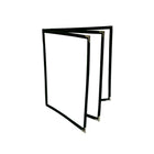 Futech 6-View Menu Holder BLK 8-1/2"W x 11"H, Black, 10 Pack-Pocket size: 8-1/2"W X 11"H