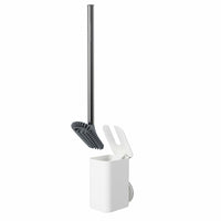 Umbra Flex Sure-Lock Toilet Brush & Holder - Wall Mount or Freestanding - White-Toliet Brush Holder