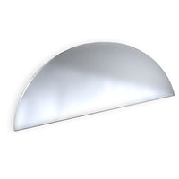 Azar Displays Mirror Half Round Header, 3.5" x 8" (700049)-Features a mirrored finish