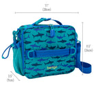 Bentgo Lunch Bag - Shark-Dimensions: 11"D x 9.5"W x 3.5" H