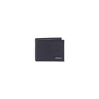 Champs Black Label Leather RFID Flip-up Passcase Wallet, Navy-RFID blocking wallet in Gift box