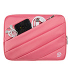 Vangoddy Jam Sleeve Fit 10" Tablet - Pink-Back exterior pocket perfect for holding accessories