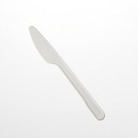 Polarplastic Pro Medium Weight Plastic Disposable Knife, White, 1000 Pack-Material: Polypropylene
