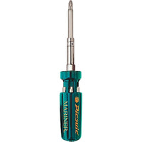 Picquic The Mariner Multibit Screwdriver, 6" L, Plastic Handle - 3 Pack-Screwdriver/Hex Key Type: Screwdriver