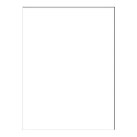 North American Paper Inc. Construction Paper - 12" x 18" - White - 48 Sheets-18" x 12" (Portrait)