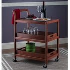 Winsome Wood Albert Entertainment Cart (94138)-Rolls easily on casters, two of which are locking