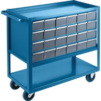Kleton Drawer Shelf Cart, Cart Material: Steel, Capacity: 1200 Lbs., No. of Drawers: 24-Capacity: 1200 lbs.