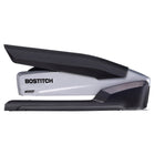 Amax InPower Spring-Powered Antimicrobial Desktop Stapler - 20-Sheet Capacity - Black-Standard 1/4 inch staples