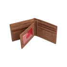 Champs Hunter Leather RFID Blocking Centre-Wing Wallet in Gift Box -  Tan-9 credit card slots