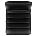 Flash Furniture Contemporary Black Vinyl Adjustable Height Barstool with Horizontal Stitch Back & Chrome Base - 2 Pack-Height Adjustable Seat with Gas Lift