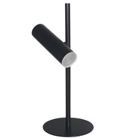 Dainolite - Lampe de table moderne Constance, noir mat avec diffuseur en acrylique givré, 6 W-Intensité variable