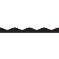Ashley 12' Solid Colour Magnetic Border, Black, 72 Pack-Design: Black